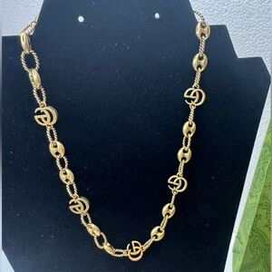 Gucci Gold Logo Necklace